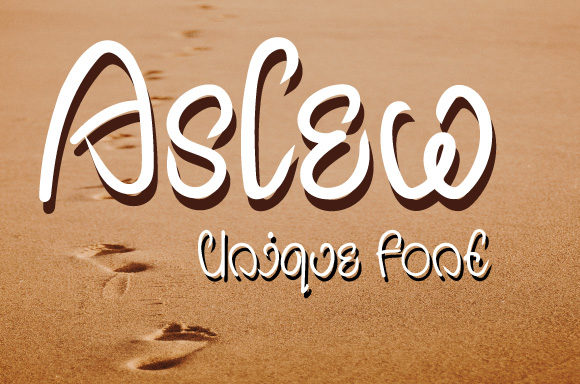 Aslew Font for Handmade Labels and Printables