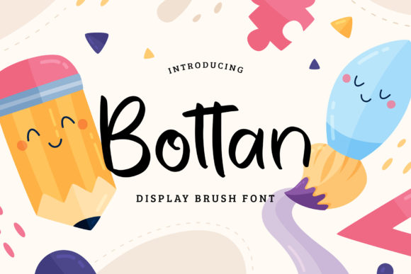 Bottan: A Fun Brushed Handwritten Font for Crafters