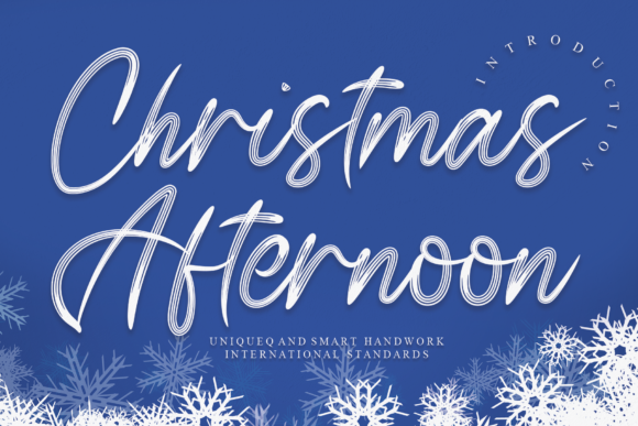Christmas Afternoon Font for Campaign Design