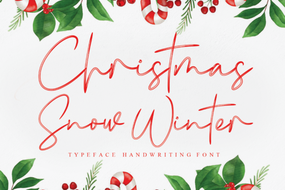 Christmas Snow Winter Typeface for Web Design