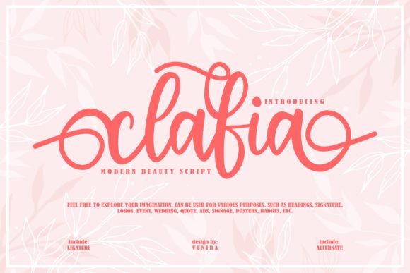 Clafia: The Elegant Handwritten Font for Branding