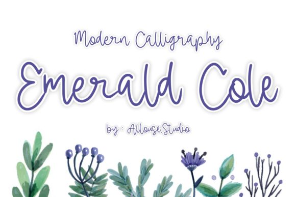 Emerald Cole: A Script Handwritten Font for Editorial Design