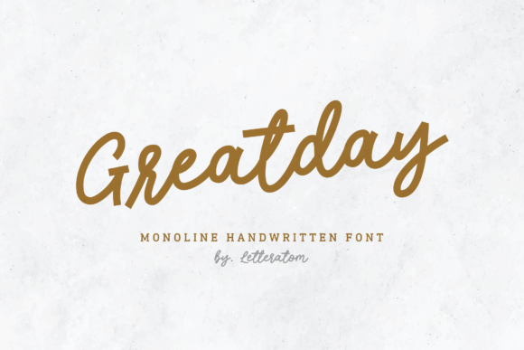 Greatday Font: The Perfect Handwritten Typeface for Crafters