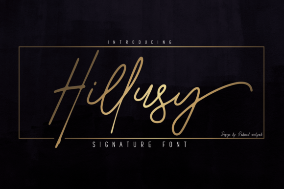 Hillusy: A Sweet Script Handwritten Font for Editorial Design