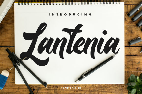 Lantenia: A Bold Handwritten Font for Web Design