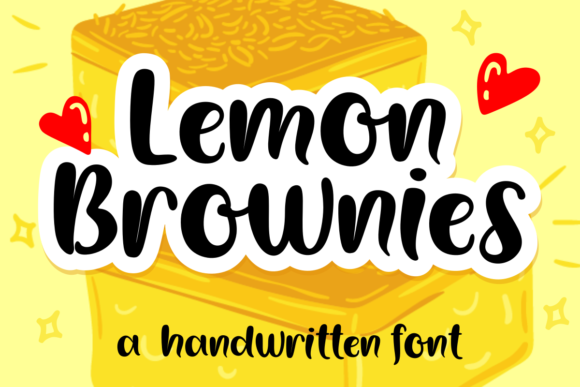 Lemon Brownies Font for Crafters & Sellers