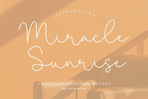 Miracle Sunrise Font for Handmade Brands