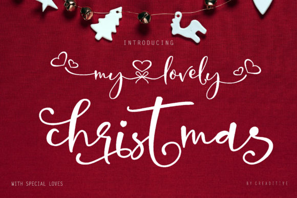 My Lovely Christmas Font for Handmade Creators