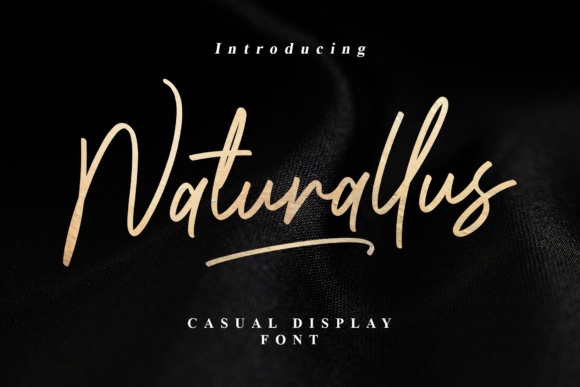 Naturallus: The Script Handwritten Font for Bold Branding