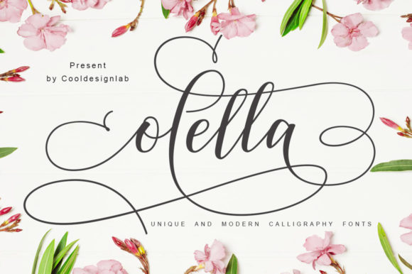 Olella: A Romantic Script Font for Elegant Branding