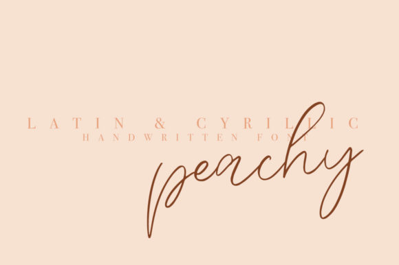 Peachy: A Thin Script Handwritten Font for Web Design