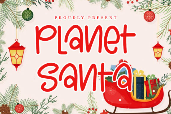 Planet Santa: A Handwritten Typeface for Festive Editorial Design