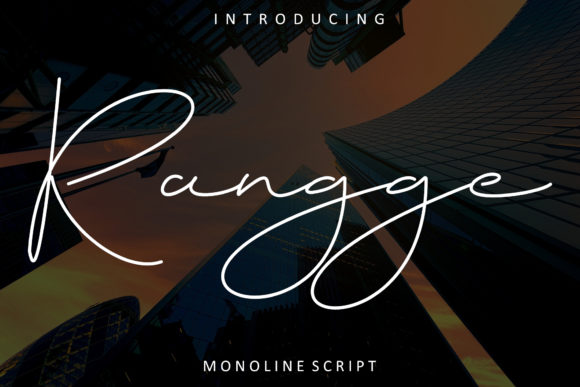 Rangge: The Thin Handwritten Font for Bold Branding