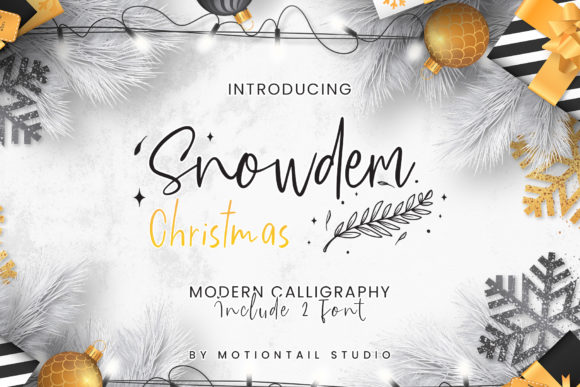 Snowdem Christmas Font for Festive Campaigns