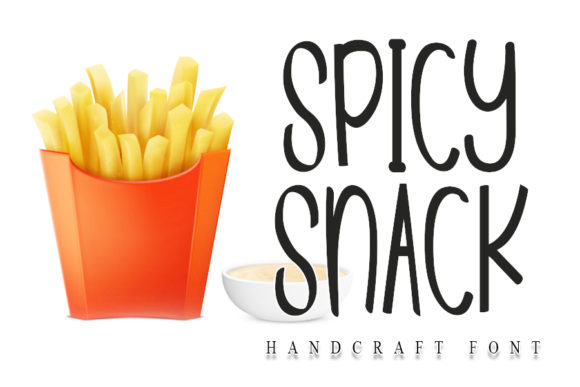 Spicy Snack Font for Handmade Branding