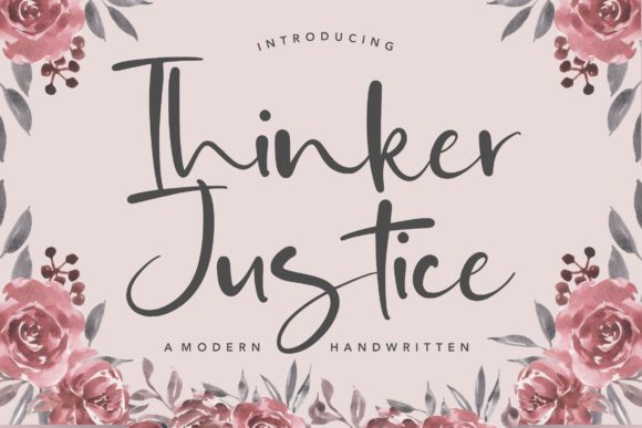 Thinker Justice Font for Modern Campaign Design